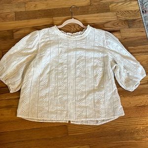 Abercrombie and Fitch high neck xl eyelet top